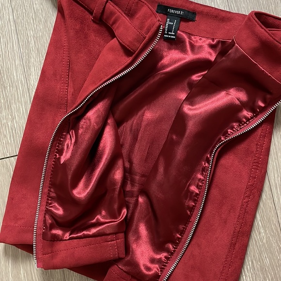 Forever 21 Mini Skirt Red Size Small - Picture 5 of 5
